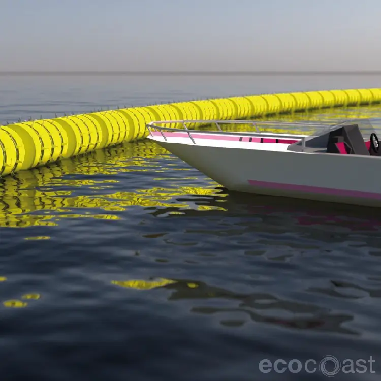 Módulos DMS 1200 con estructura reforzada como barrera anti-intrusión para seguridad portuaria